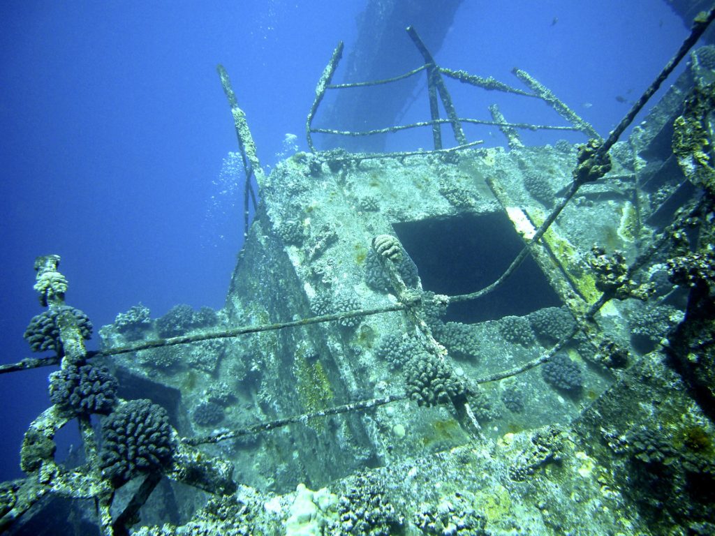 Wrack beim Tauchen in Kroatien